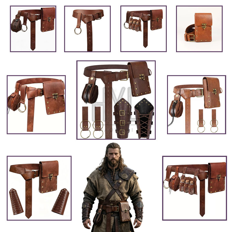 Costumes - Medieval Viking Accessories Set Retro Steampunk