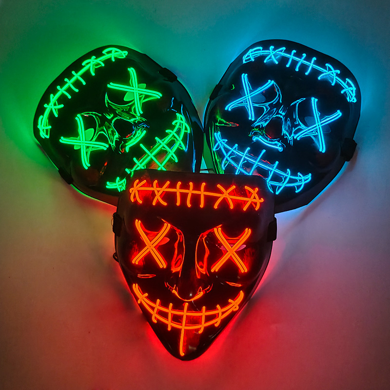 Wireless Full Face Purge Mask  - огляд і ціна Led Purge Mask Halloween