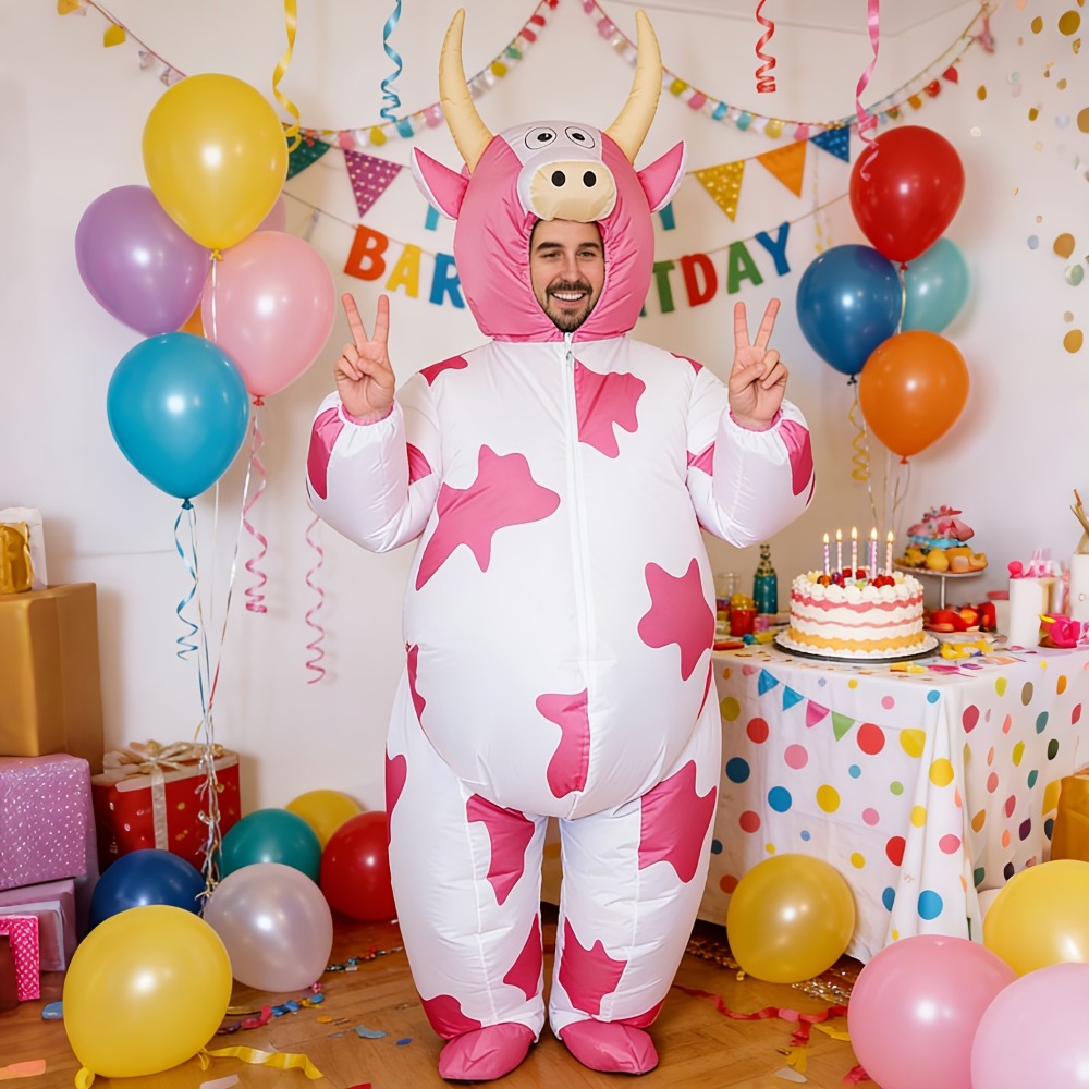 Funny Inflatable Pink Cow Cost - огляд і ціна Costumes