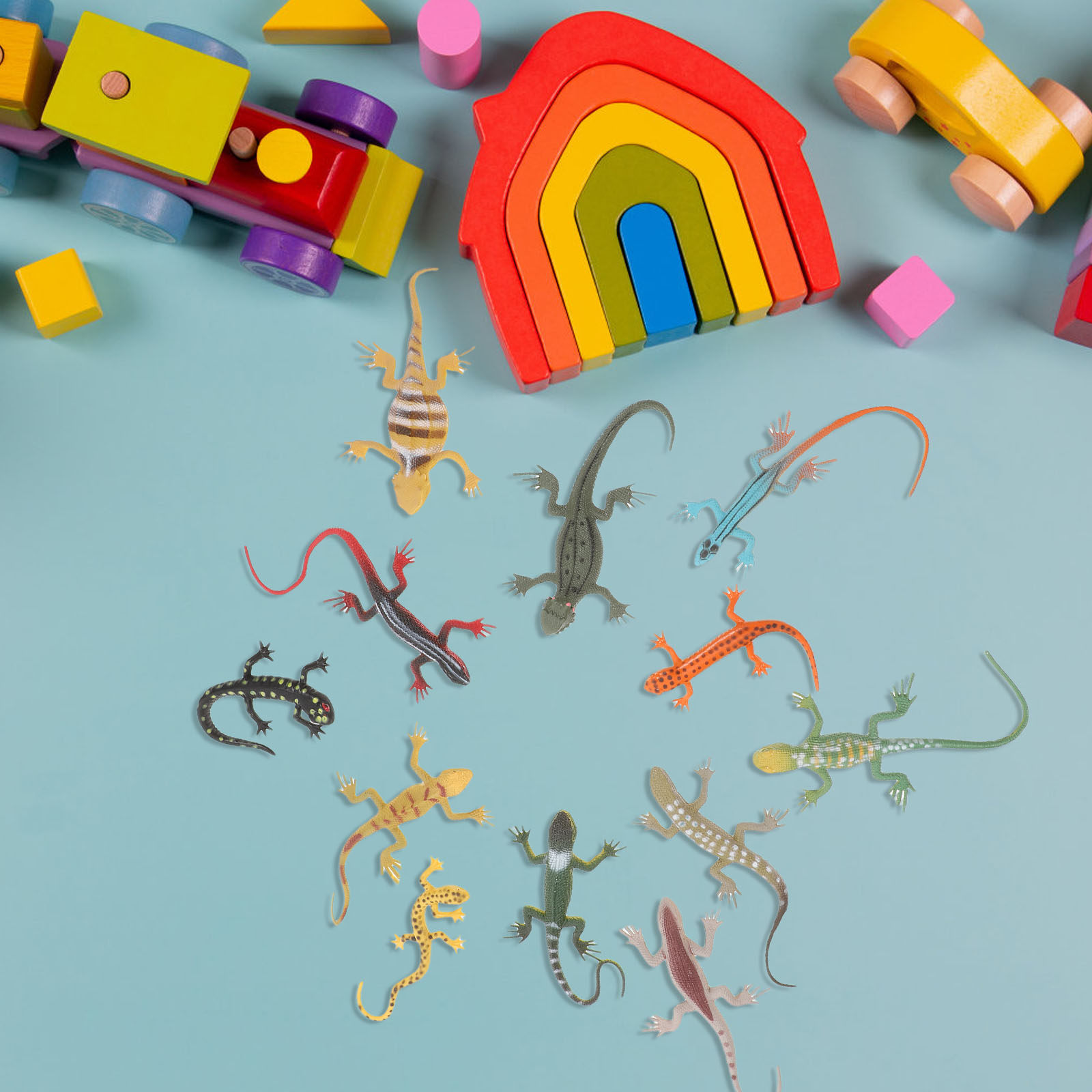 12Pcs Realistic Gecko Simulati - огляд і ціна Prank Toys