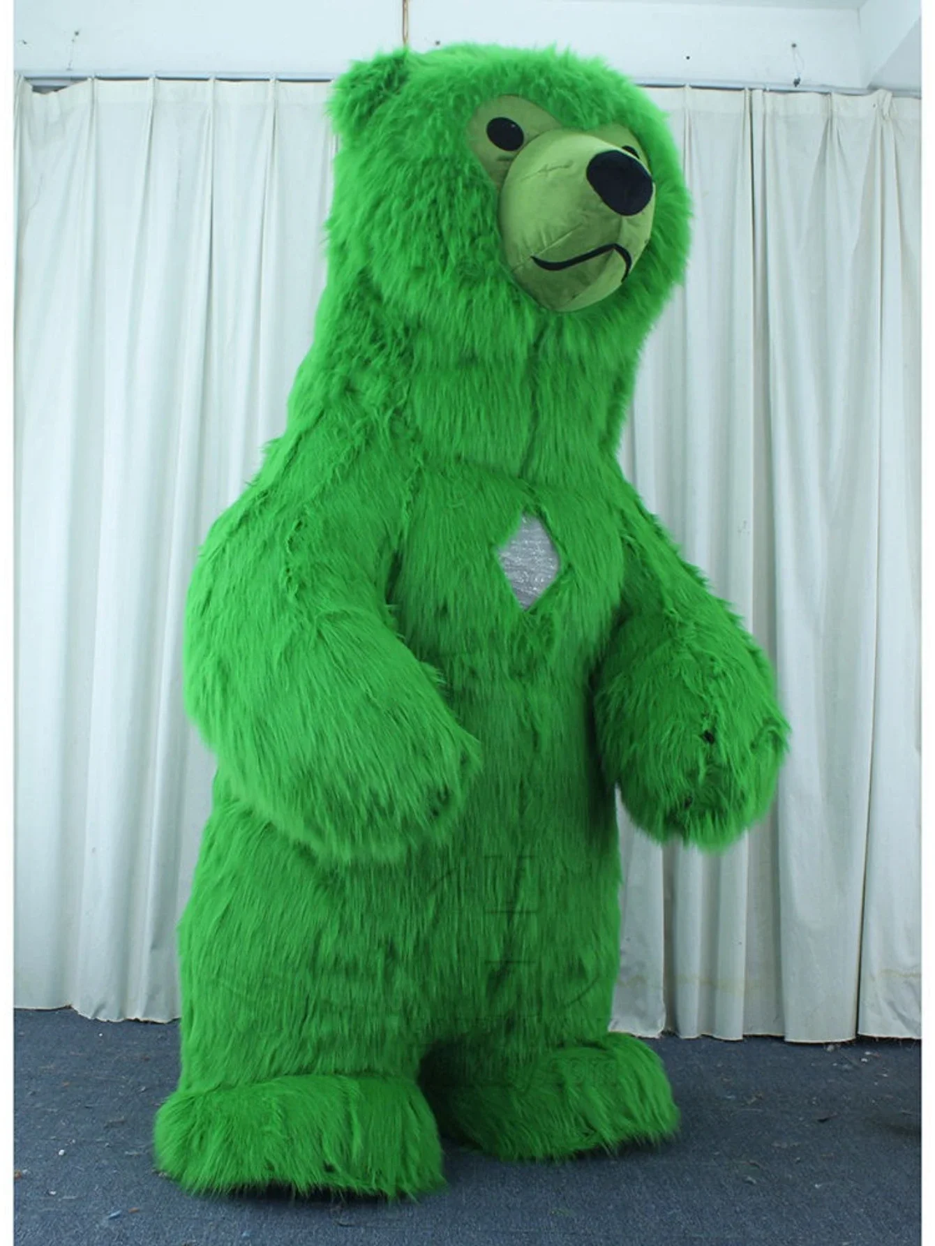 Furry Green Bear Inflatable Ma - огляд і ціна Costumes
