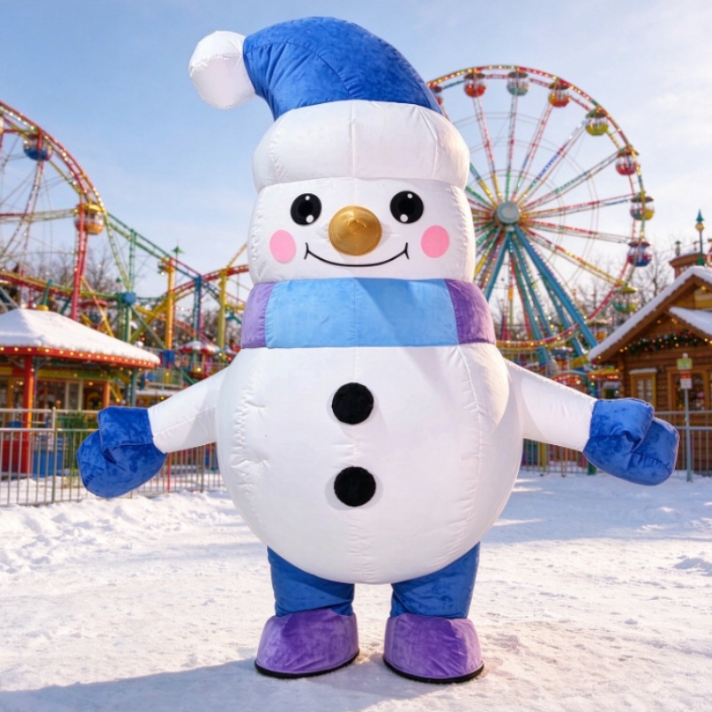 Christmas Snowman Inflatable M - огляд і ціна Costumes