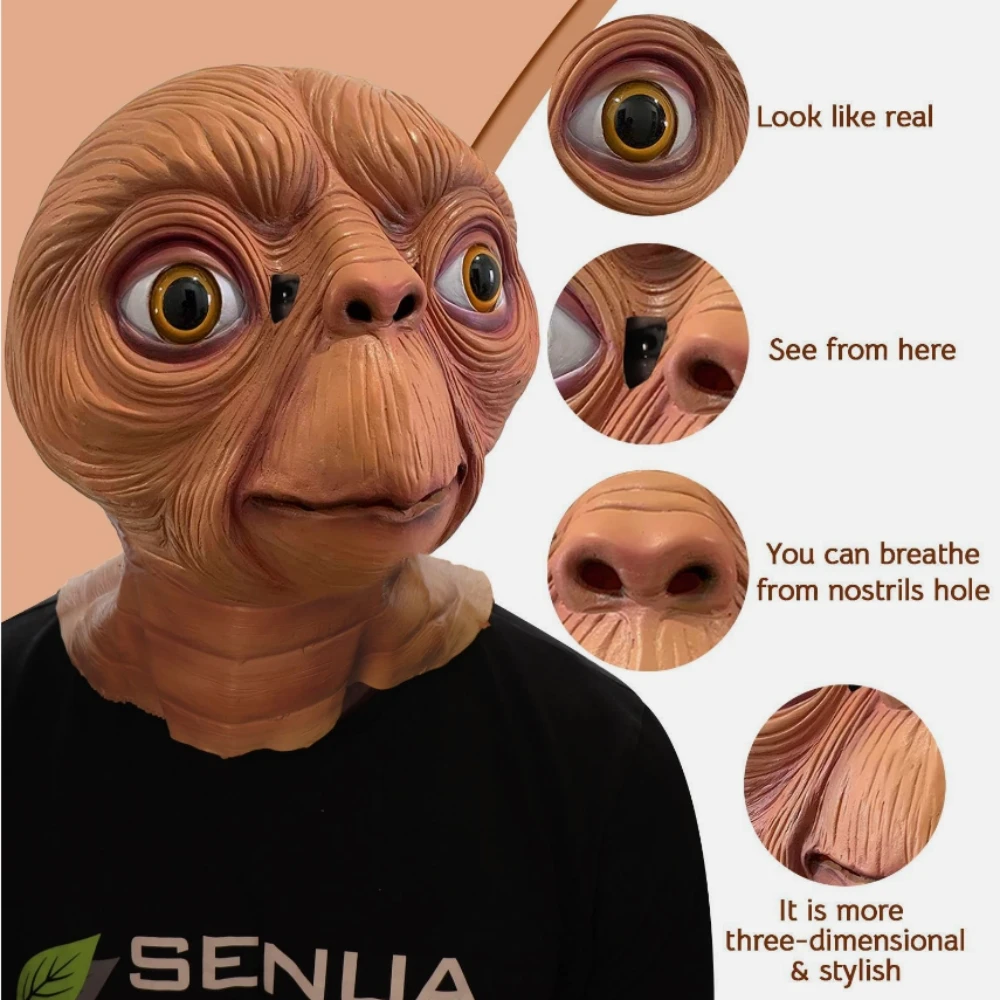 The Extra-Terrestrial Cosplay  - огляд і ціна Latex Alien Mask Realistic